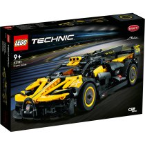  - LEGO Technic Състезателна кола Bugatti 42151, Комплект за сглобяване на състезателна кола, с двигател W16, жълто и черно - 2
