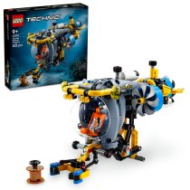 LEGO Technic Submarin de cercetare la mare adancime 42201, Vehicul de Explorare, pentru Copii, 9+ Ani