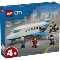  - LEGO City Пътнически самолет 60492, Комплект за сглобяване, за деца, 4+ години, 118 части - 2