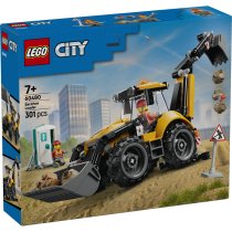  - LEGO City Жълт багер 60480, Комплект строителна техника, с 2 минифигури, 301 части - 2