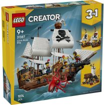  - LEGO Creator 3 σε 1 Εμβληματικό Πειρατικό Πλοίο 31387, Σετ Δημιουργίας με 5 Μίνι Φιγούρες, 1.074 Τεμάχια - 2