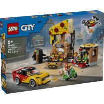  - LEGO City Доставка на пица с превозни средства 60496, Комплект за креативна пицария, с 5 минифигури, 494 части - 2