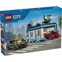  - LEGO City Автомивка 60497, Интерактивен комплект, с въртящи се четки, 583 части - 2