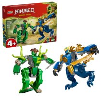  - LEGO NINJAGO 71853 Robotul Dragon al lui Jay in Lupta, Set de Constructie 4 ani+, 2 Roboti, 107 Piese - 1