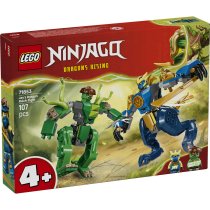  - LEGO NINJAGO 71853 Robotul Dragon al lui Jay in Lupta, Set de Constructie 4 ani+, 2 Roboti, 107 Piese - 2