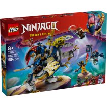  - LEGO NINJAGO 71843 Robotul Calaret de Dragon al lui Rogue, Set de Constructie Combinat 2 in 1, 8 ani+, 2 Figurine - 2
