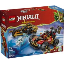  - LEGO NINJAGO 71864 Трансформиращите се превозни средства на Кай и Коул, бъги и мотоциклет 3 в 1, 7+ години, 394 части - 2