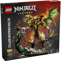  - LEGO NINJAGO 71872 Страхотна битка с дракони, Колекционерски комплект „4-глави срещу поглъщателя“, 12+ години, 2178 части - 2