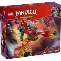  - LEGO NINJAGO 71830 Vehiculul-Robot Zburator al lui Kai, Set Modular 2 in 1 cu Motocicleta Nya, 7 ani+, 3 Minifigurine - 2