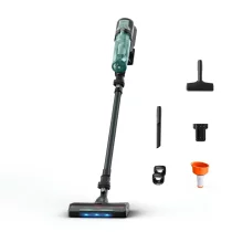 Aspirator vertical Rowenta X-Force 8.80 RH1831E0, 250W, 100 AW, autonomie 45 min, perie LED, Verde/Negru