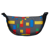 Jucarii / Ghiozdane si Genti - Geanta Crossbody Mare LEGO Colorful Bricks 20373-2607, Umar, Urban, Originala - 2