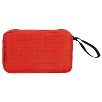 Jucarii / Ghiozdane si Genti - Geanta de Toaleta LEGO Brick, Borseta Voiaj, 2.4L, cu Maner Lateral, Rosie - 2