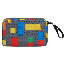 Jucarii / Ghiozdane si Genti / Penare si Genti - Geanta de Toaleta LEGO Colorful Bricks 20372-2607, Borseta Voiaj, 2.4L, cu Maner Lateral - 2