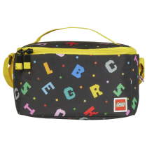 Jucarii / Ghiozdane si Genti - Geanta Termoizolanta pentru Pranz LEGO Colorful Typography, 4L, Originala - 1