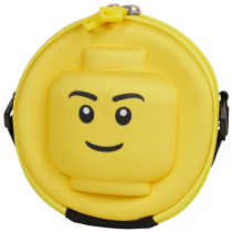 LEGO 3D Minifigure Head Round Bag, Σακίδιο Ώμου, για Παιδιά, 1L, Original, Κίτρινο