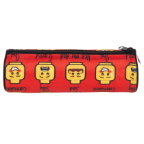 Jucarii / Ghiozdane si Genti - Penar cilindric LEGO Minifigurine Rosu 20352-2623, Accesoriu scolar pentru copii - 2