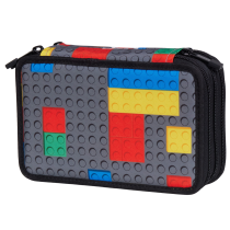 Jucarii / Ghiozdane si Genti - Penar pentru copii echipat cu 3 compartimente LEGO Colorful Bricks 20291-2607 - 1
