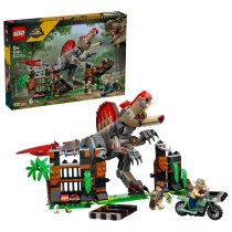 Jucarii - LEGO Jurassic World Spinosaurus dezlantuit 77982, 820 piese, 9+ ani, Set de constructie si aventura preistorica - 1