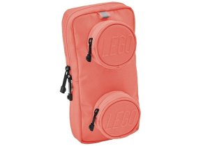 Jucarii / Ghiozdane si Genti / Penare si Genti - Geanta Sling Bag 1x2 LEGO Coral Vibrant 20207-0353, Bretea Reglabila, Design Caramida, Impermeabila, Compacta - 1
