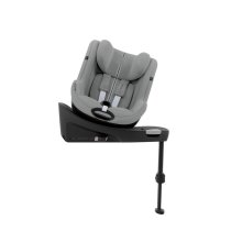 Pachet Scaun auto pentru copii Cybex Sirona G3 i-Size Plus si Baza Isofix G3, Rotatie 360°, Confort si Protectie, Stone Grey