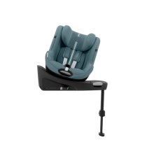Pachet Scaun auto pentru copii Cybex Sirona G3 i-Size Plus si Baza Isofix G3, Rotatie 360°, Confort si Protectie, Stormy Blue