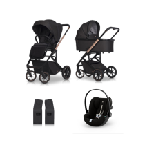  - CAVOE MOI+ БЕБЕШКА КОЛИЧКА 3 В 1 С КОШ ЗА НОВОРОДЕНО И СТОЛЧЕ ЗА КОЛА CYBEX GOLD CLOUD G PLUS 0-22 KG - 2