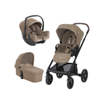 Carucior 3 in 1 pentru copii Joie Chrome 2, versatil, cu landou Chrome si scoica I-SNUG